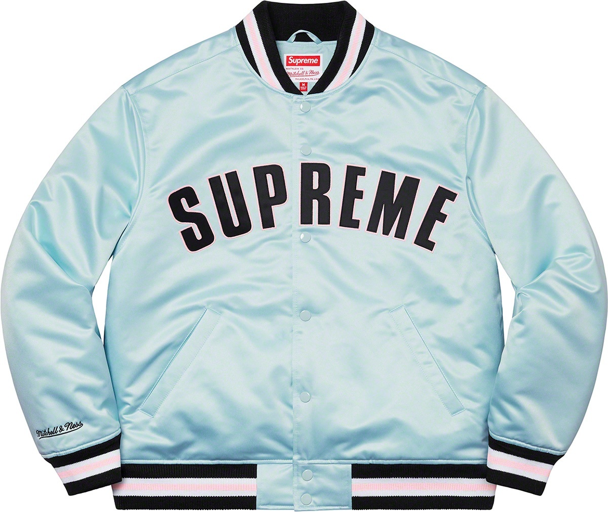 Supreme®/Mitchell & Ness® Satin Varsity Jacket view 18